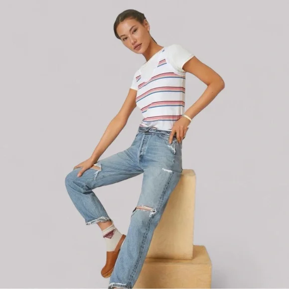 t.la Anthropologie Assorted Stripe Scoop-Neck Layering Tank Top - Picture 2 of 8